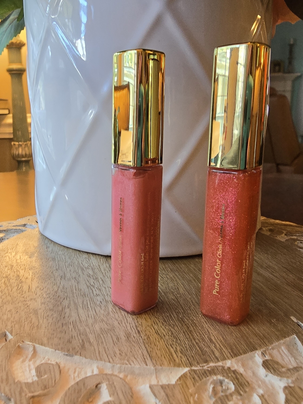 Estee Lauder Lipstick - 09 Rock Candy Shimmer & 48 Blazing Coral Sparkle